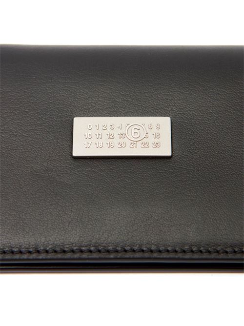 Black calf leather wallet MM 6 MAISON MARGIELA | SA5UI0015P7258T8013